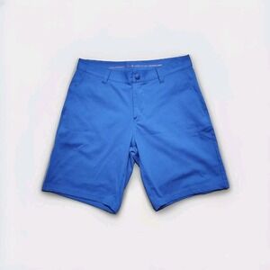 Rhone Commuter Shorts Men's 31 Blue Stretch Golf Chino Performance Preppy‎ 9"
